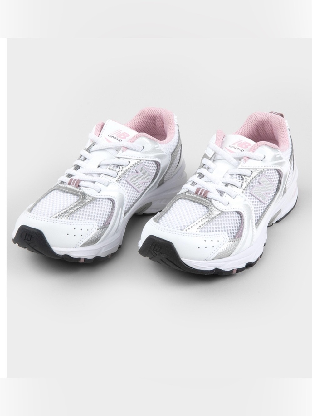 New Balance 530 White Silver Pink & Pink Athletic Sneakers Toddler size T8.5